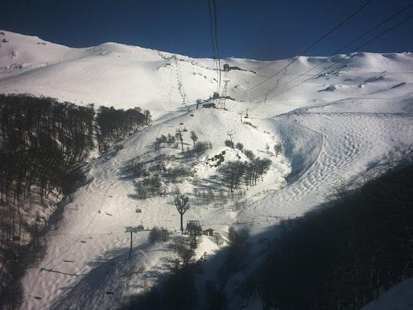 Um dia de neve no Cerro Catedral